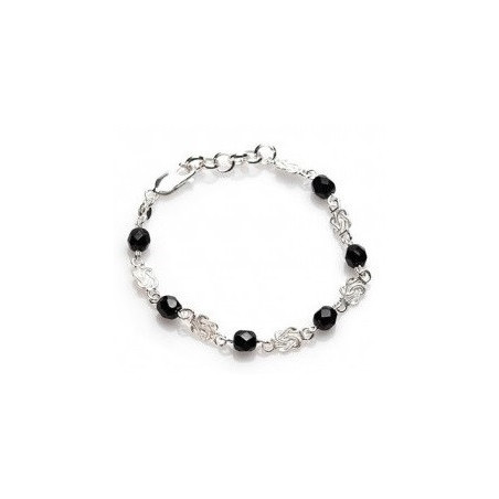 Mattenklopper armband met zwarte Surinaamse kralen | Surinaamse armband | Ogri ai armband