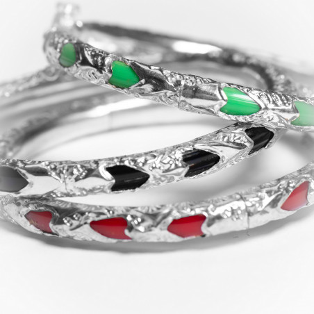 Surinaamse boei armband | Surinaamse culturele sieraden | Surinaams zilver