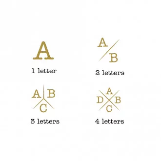 Initiaal oorbellen goud | Goedkope gouden oorbellen letter 2