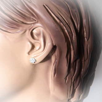 Mattenklopper oorbellen zilver | Mattenklopper oorbellen Fokko | Surinaamse juwelier 2