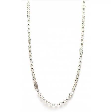 Zilveren piet piet ketting | Surinaamse ketting