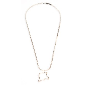 Surinaamse ketting met landkaart hanger | Surinaamse sieradenset