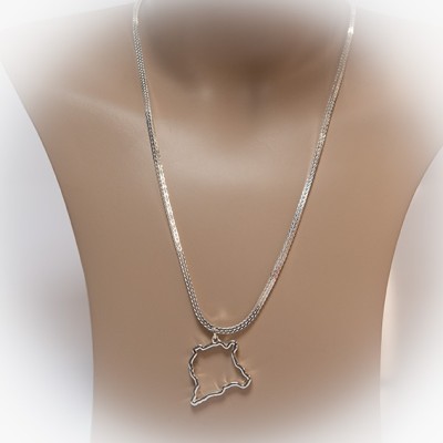 Surinaamse sieraden | Zilveren Surinaamse sieraden | Surinaamse ketting met hanger