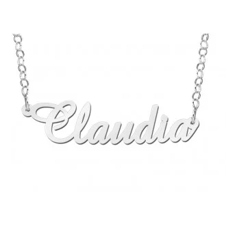 Zilveren naamketting | naamketting