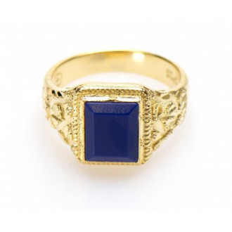 Surinaamse ring blauwe steen | Surinaamse ring | Surinaamse sieraden