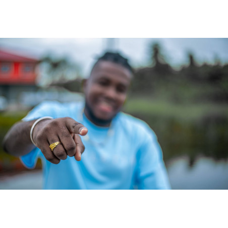 Surinaamse gouden herenring | Surinaams goud 18 karaat